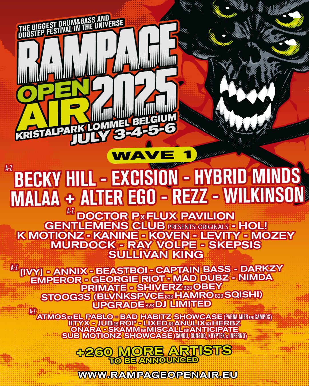 RAMPAGE OPEN AIR 2025: WAVE 1