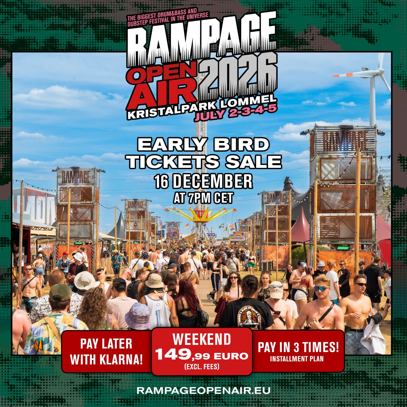 Early Bird Tickets Sale Rampage Open Air 2026