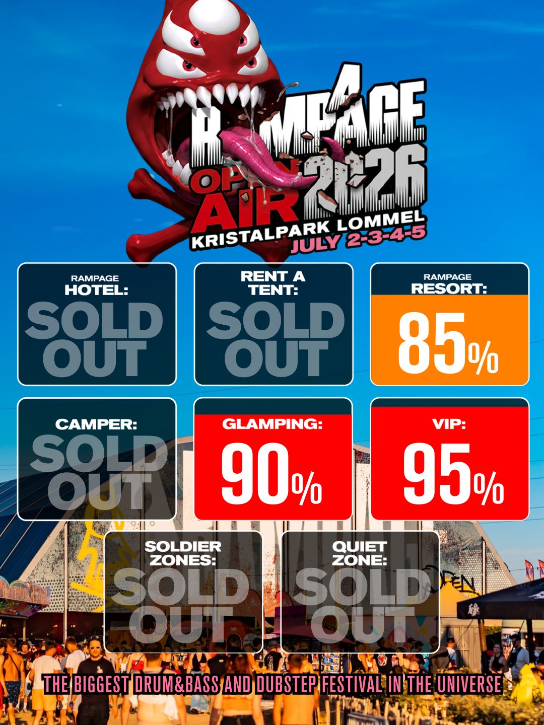 RAMPAGE ACCOMMODATIONS ARE SELLING OUT